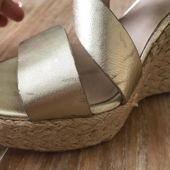 Michael Kors Gold Wedges - Picture 3 of 4